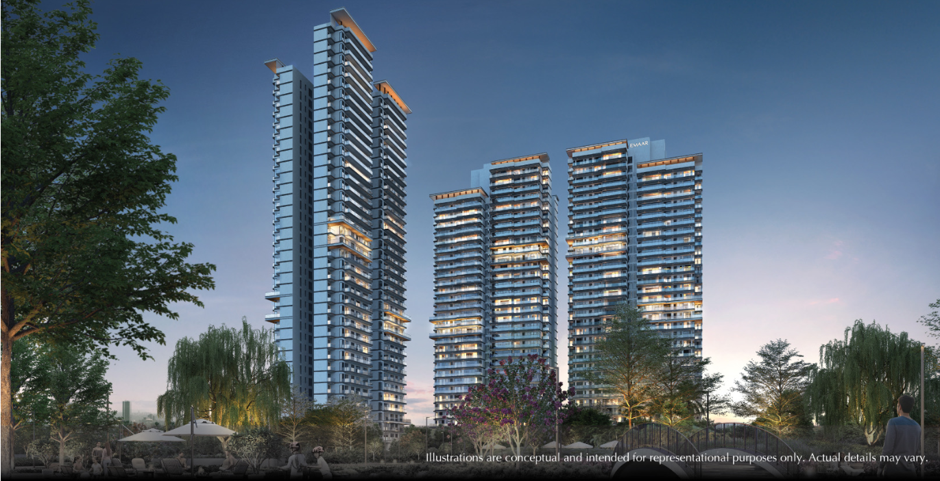 Emaar Serenity Hills 3BHK apartment aerial view Sector 86 Gurugram Haryana