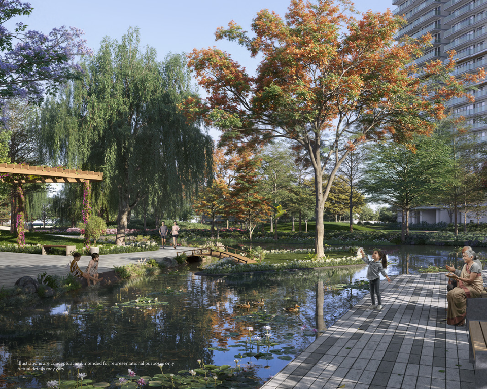 Emaar Serenity Hills 25-acre township landscape and amenities Gurugram