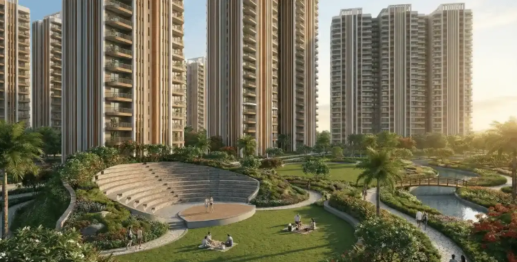 Smart World Nature's Court 2.5BHK apartment aerial view Sector M9 Manesar Gurugram